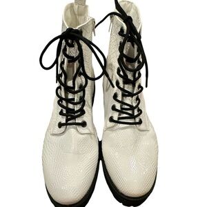 Brand new white combat boots.  Size 9M